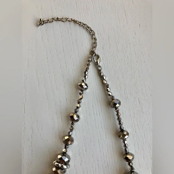 Unique Silver Tone/Bronze Necklace - Picture 5 of 13